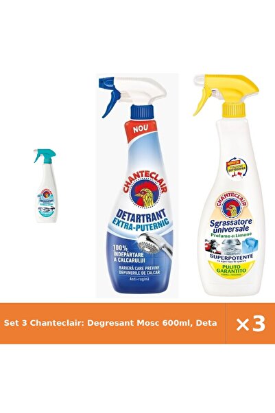 Chanteclair Set 3 Chanteclair: Degresant Mosc 600ml, Detartrant 625ml, Univer...