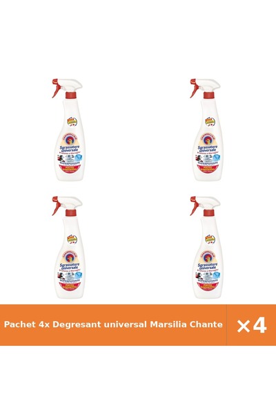 Chanteclair Pachet 4x Degresant universal Marsilia 600 ml curățare eficientă