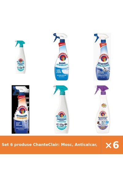 Chanteclair Set 6 produse ChanteClair: Mosc, Anticalcar, Detartrant, Rapid, S...
