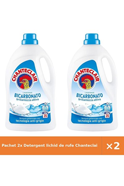 Chanteclair Pachet 2x Detergent lichid de rufe cu Bicarbonat
