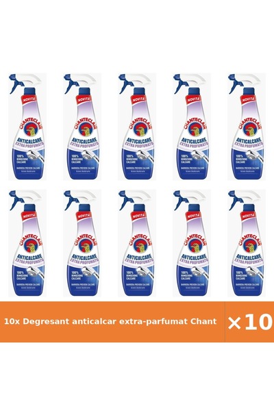 Chanteclair 10x Degresant anticalcar extra-parfumat 625 ml, curăță și parfumează