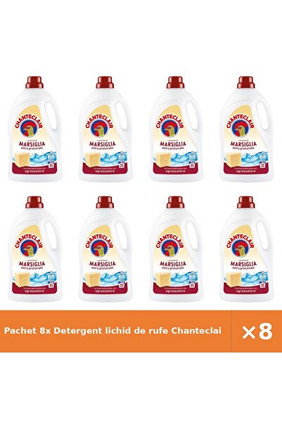 Chanteclair Pachet 8x Detergent lichid de rufe Marsilia 1500 ml
