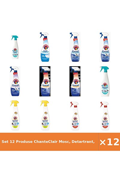 Chanteclair Set 12 Produse Mosc, Detartrant, Anticalcar Rapid, Spray Anti-Mir...