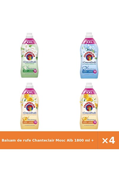 Chanteclair Balsam de rufe Mosc Alb 1800 ml + Săruri Marine și Lotus + 2x Flo...