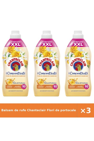 Chanteclair Balsam de rufe Flori de portocale și Narcise, 3 buc