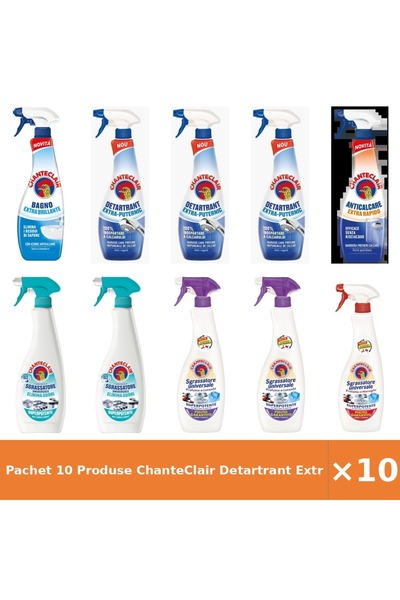 Chanteclair Pachet 10 Produse Detartrant Extra Puternic Anticalcar Spray Mars...