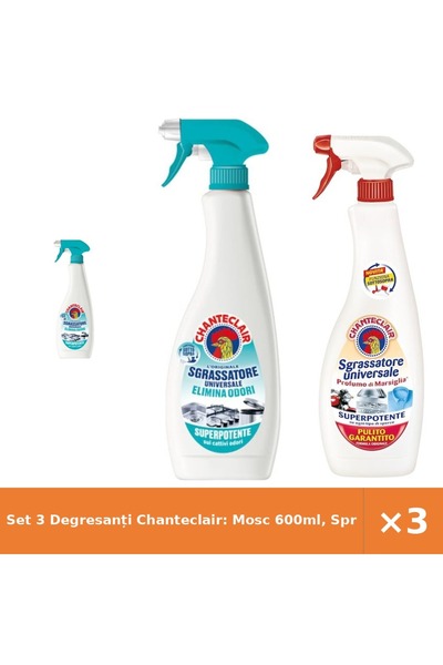 Chanteclair Set 3 Degresanți Chanteclair: Mosc 600ml, Spray Anti-Miros, Marsi...