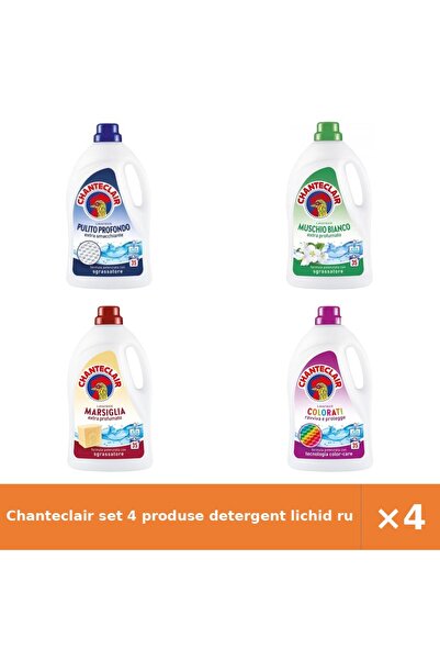 Chanteclair set 4 produse detergent lichid rufe: Curățare în profunzime, Mosc...