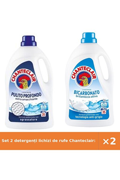 Chanteclair Set 2 detergenți lichizi de rufe Chanteclair: Curățare în profunz...