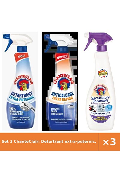 Chanteclair Set 3 ChanteClair: Detartrant extra-puternic, Degresant anticalca...