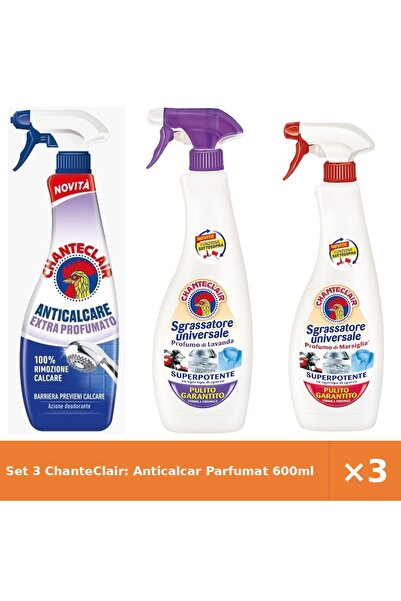 Chanteclair Set 3 ChanteClair: Anticalcar Parfumat 600ml + Degresant Lavanda ...