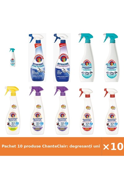 Chanteclair Pachet 10 produse ChanteClair: degresanți universali, anticalcar ...