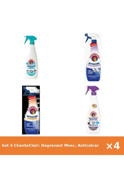 Chanteclair Set 4 ChanteClair: Degresant Mosc, Anticalcar Extra-Parfumat/Rapi...