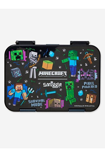 SMIGGLE Minecraft Siyah Medium Bento Lunchbox