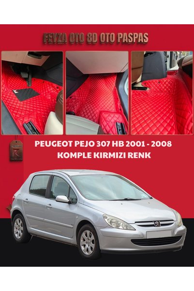 FEYZA OTO PEUGEOT PEJO 307 HB SERİSİ 2001 - 2008 ARASI 8D PREMİUM KAYMAZ TABA...