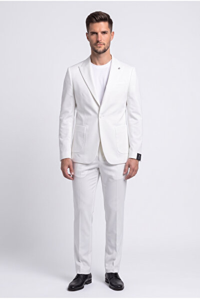 atlas classics Erkek Slim Fit Torba Cepli Jogger Pantolonlu Takım Elbise