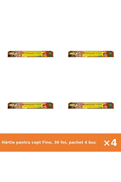 Fino Hârtie pentru copt Fino, 30 foi, pachet 4 bucăți