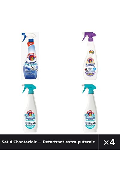 Chanteclair Set 4 — Detartrant extra-puternic Ch + Degresant universal Lavand...