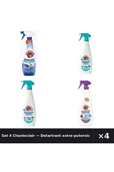 Chanteclair Set 4 — Detartrant extra-puternic Ch + Degresant 600ml + Spray De...