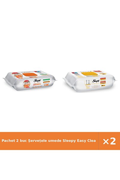 Sleepy Pachet 2 buc Șervețele umede Easy Clean Kitchen + Herbal Soap