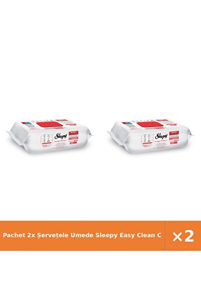 Sleepy Pachet 2x Șervețele Umede Easy Clean Cherry Blossom