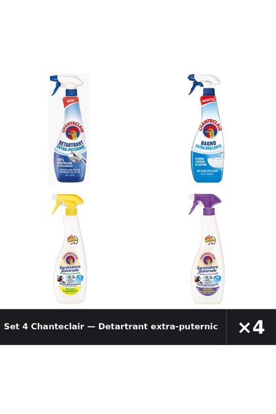 Chanteclair Set 4 — Detartrant extra-puternic Ch + Degresant anticalcar extra...