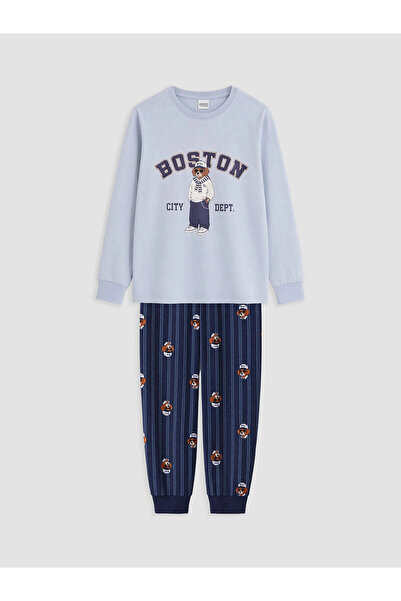 LC Waikiki LCW Bisiklet Yaka Erkek Çocuk Pijama Takım