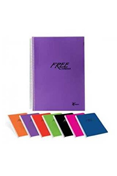 KESKİN COLOR Free Pp Cover Checkered Notebook A4 80 Sheets 320422-99