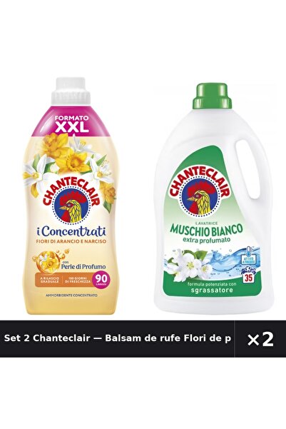 Chanteclair Set 2 — Balsam de rufe Flori de port + Detergent lichid de rufe cu