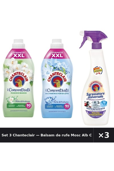 Chanteclair Set 3 — Balsam de rufe Mosc Alb Chan + Balsam de rufe Saruri Mari...