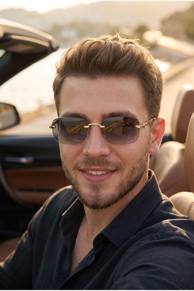 MONAL EYEWEAR Masculine Type 2027 Model Sunglasses Protected One of a Kind Be...