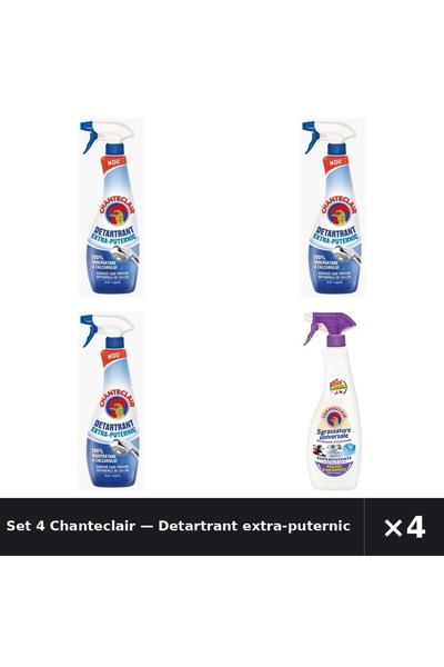Chanteclair Set 4 — Detartrant extra-puternic Ch + Degresant universal Lavanda