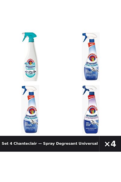 Chanteclair Set 4 — Spray Degresant Universal An + Detartrant extra-puternic ...