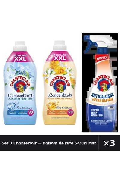 Chanteclair Set 3 — Balsam de rufe Saruri Marine + Balsam de rufe Flori de po...