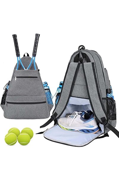 ALMEKAQUZ Tennis Backpack, Large Tennis Bags with Ventilated Shoe Compartment...
