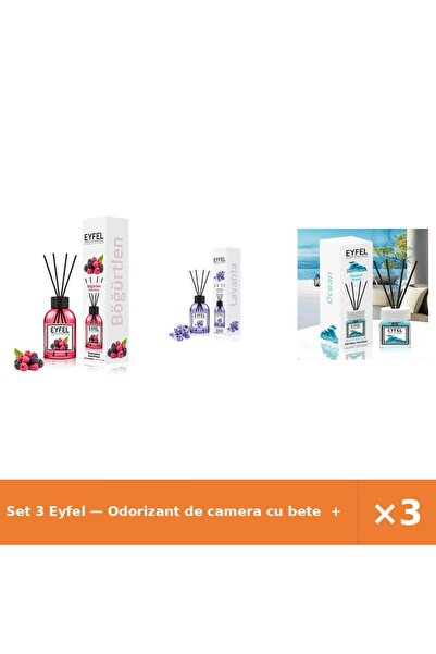 Eyfel Set 3 — Odorizant de camera cu bete + Odorizant de camera cu bete + Odo...