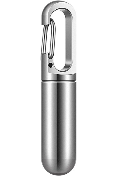 ULHYCE ULHYC Small Pill Box Keychain, Titanium Mini Portable Pill Organizer C...