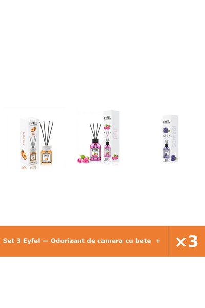 Eyfel Set 3 — Odorizant de camera cu bete + Odorizant de camera cu bete + Odo...