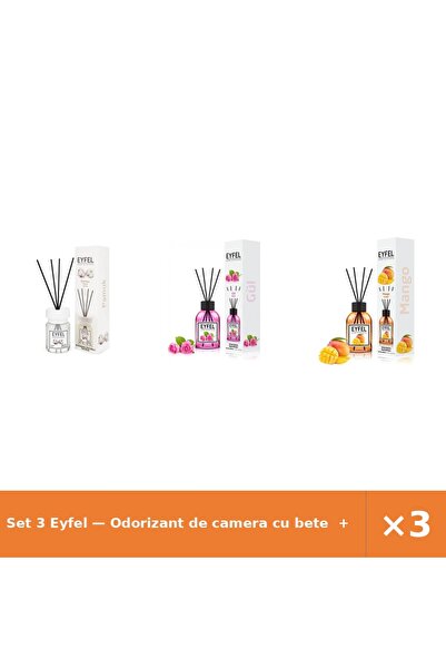 Eyfel Set 3 — Odorizant de camera cu bete + Odorizant de camera cu bete + Odo...