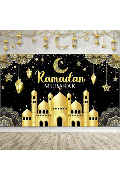 GENERAL 70.8''X43.3'' Ramadan Mubarak Banner Backdrop, Party Decorations Rama...