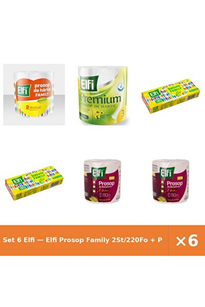 Elfi Set 6 — Prosop Family 2St/220Fo + Prosop de bucatarie Pre + Batiste nazale