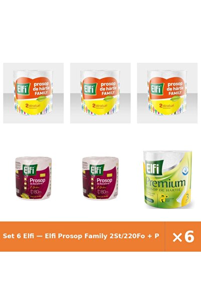 Elfi Set 6 — Prosop Family 2St/220Fo + Prosop de bucatarie + Prosop de bucata...