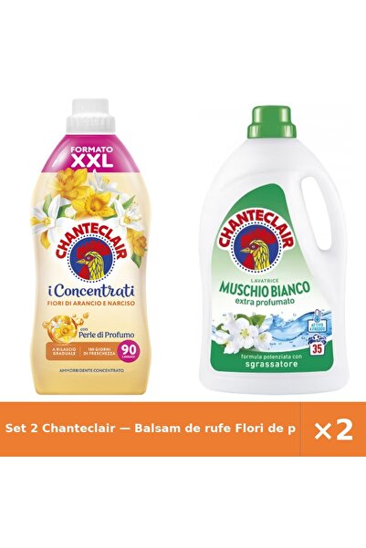 Chanteclair Set 2 — Balsam de rufe Flori de port + Detergent lichid de rufe cu