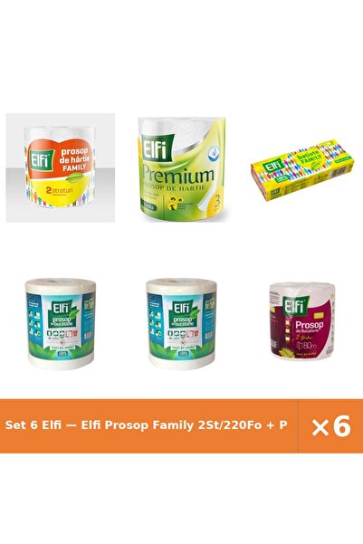 Elfi Set 6 — Prosop Family 2St/220Fo + Prosop de bucatarie Pre + Batiste nazale