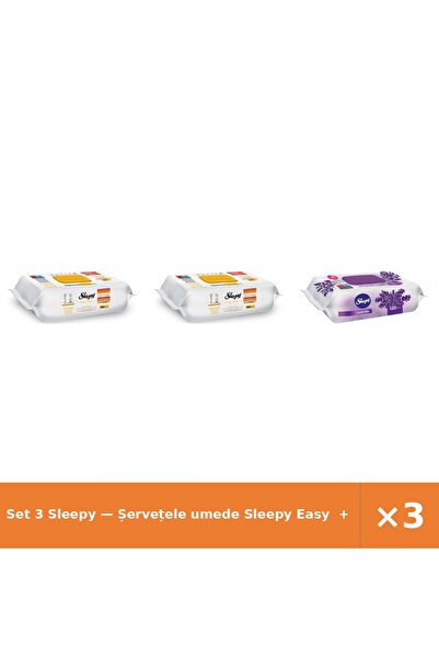 Sleepy Set 3 — Șervețele umede Easy + Șervețele umede pentru bebel