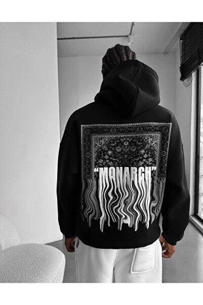 JANTIL MODA Unisex Oversize Φούτερ με κουκούλα με 3 κλωστές, τσέπη καγκουρό, ...