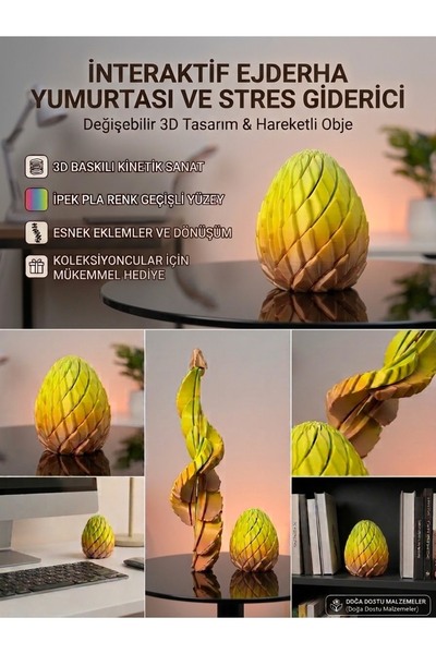 Genel Markalar Ejderha Yumurtası Stres Giderici Oyuncak