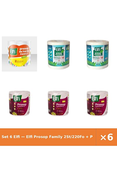 Elfi Set 6 — Prosop Family 2St/220Fo + Prosop de bucatarie + Prosop de bucatarie