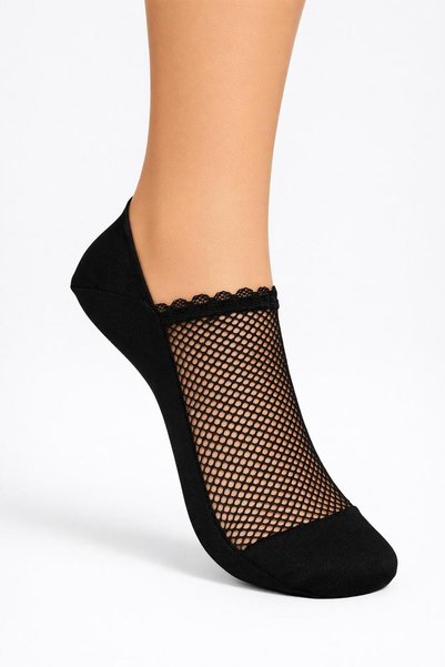 Tarzbabetcorap Women's Micro Ballerina Socks Set of 6 with Single Pattern