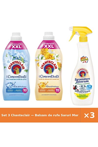 Chanteclair Set 3 — Balsam de rufe Saruri Marine + Balsam de rufe Flori de po...